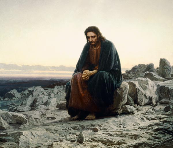 Christ in the Wilderness od Ivan Nikolaevich Kramskoy