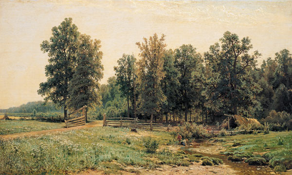 Shishkin / Edge of Oak Woods / Painting od Iwan Iwanowitsch Schischkin