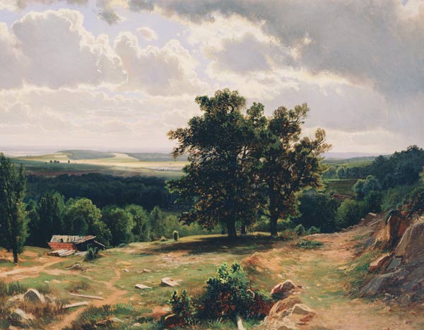 Oaks. Landscape near Düsseldorf od Iwan Iwanowitsch Schischkin