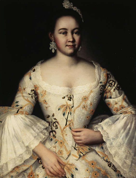Portrait of Stepanida Yakovleva (1738-1781) od Iwan Jakowlewitsch Wischnjakow