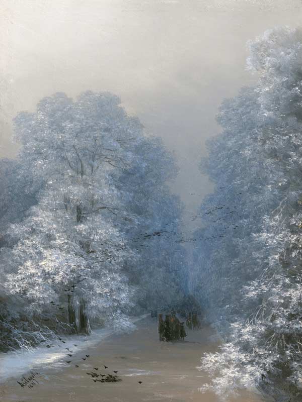 Winter landscape od Iwan Konstantinowitsch Aiwasowski