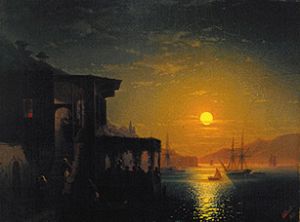 Sunset about Konstantinopel od Iwan Konstantinowitsch Aiwasowski