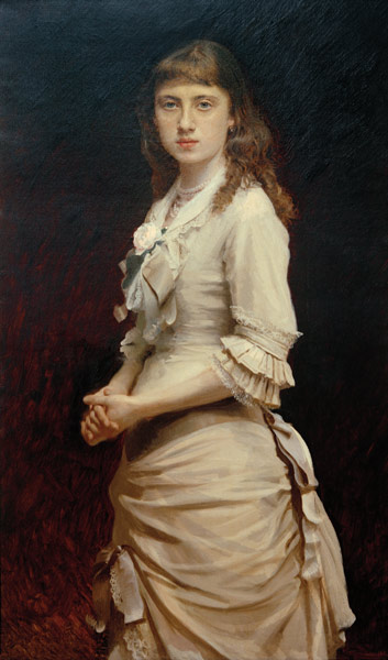 Porträt Sofja Kramskaja, Tochter des Malers od Iwan Nikolajewitsch Kramskoi