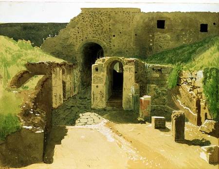 Italian Ruins od Iwan Nikolajewitsch Kramskoi