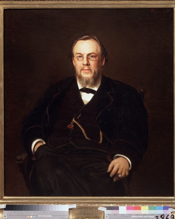 Portrait of the collector Doctor Sergei Botkin (1859-1910) od Iwan Nikolajewitsch Kramskoi
