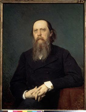 Portrait of the author Mikhail Saltykov-Shchedrin (1826-1889)