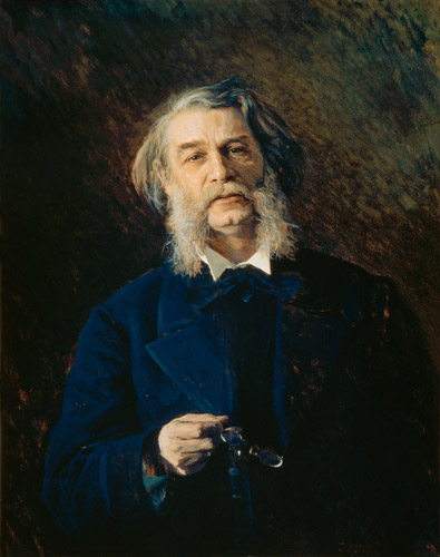 Portrait of Dmitri Vasilievich Grigorovich (1822-99) od Iwan Nikolajewitsch Kramskoi
