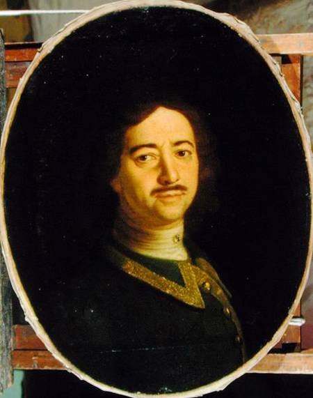 Portrait of Peter the Great (1672-1725) od Iwan Maximowitsch Nikitin