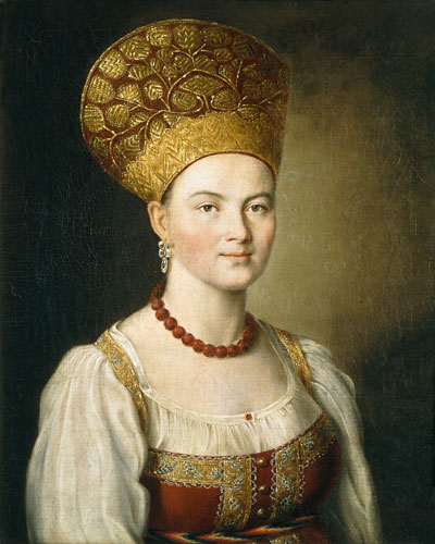 Peasant Woman in Russian Costume od Ivan Petrowitsch Argunov