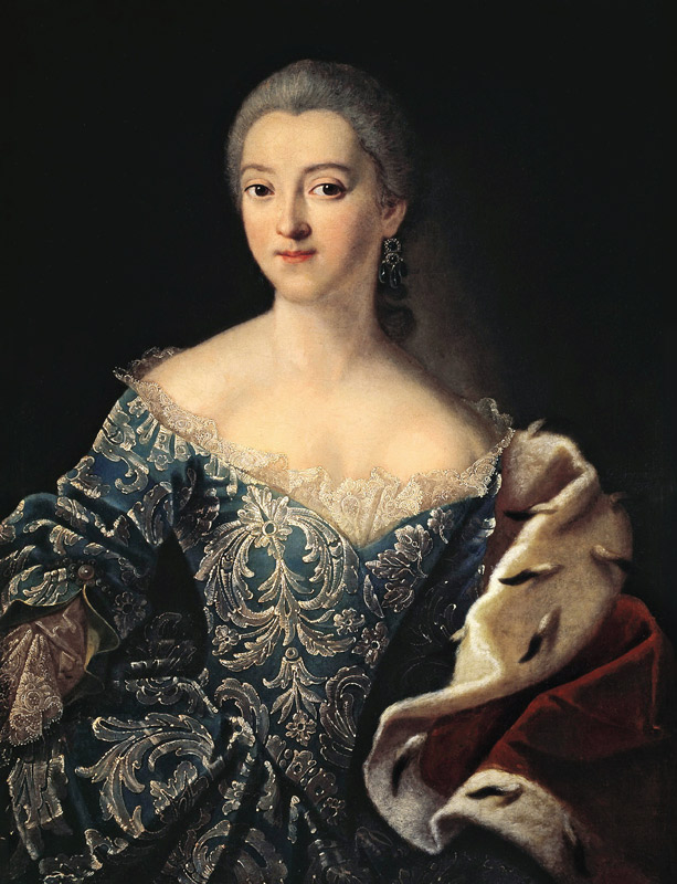 Portrait of Countess Yekaterina Lobanova-Rostovskaya (1735-1802) od Iwan Petrowitsch Argunow