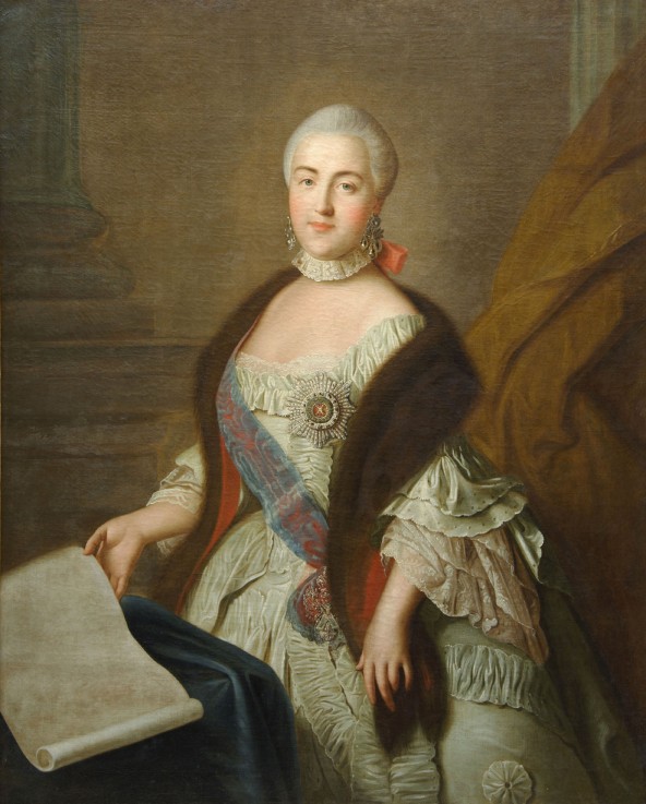 Catherine II as Grand Duchess Ekaterina Alekseyevna od Iwan Petrowitsch Argunow