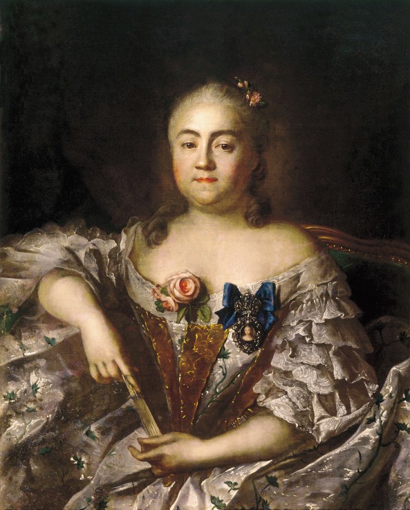 Portrait of Countess Varvara Alexeyevna Sheremetyeva (1711-1767) od Iwan Petrowitsch Argunow