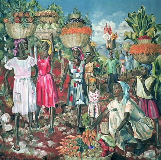 Les Marchandes, 1961 (oil on canvas)  od Izabella  Godlewska de Aranda