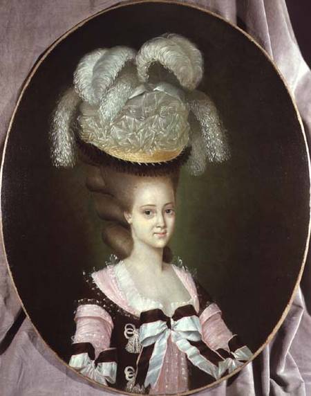 Portrait of a Lady in a Hat od J. Mulnier