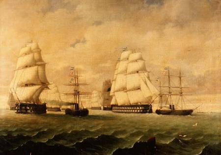A Battle Fleet and Tugs od J. Murray