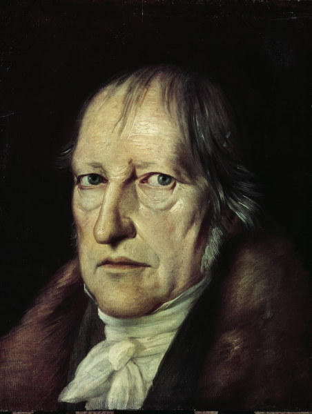 Hegel , Portrait by Jakob Schlesinger od J. Schlesinger