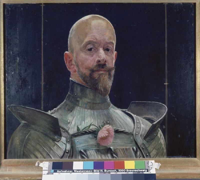 Self-portrait in the armour od Jacek Malczewski