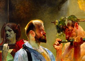 Panel 'right' of a triptych od Jacek Malczewski