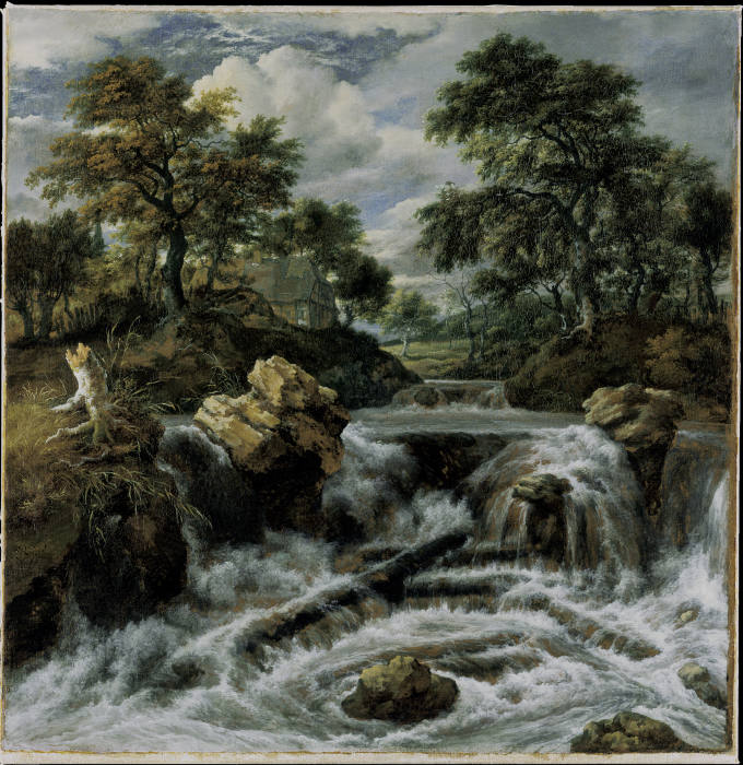 Waterfall in the Foothills ("Norwegian Waterfall") od Jacob Isaacksz. van Ruisdael