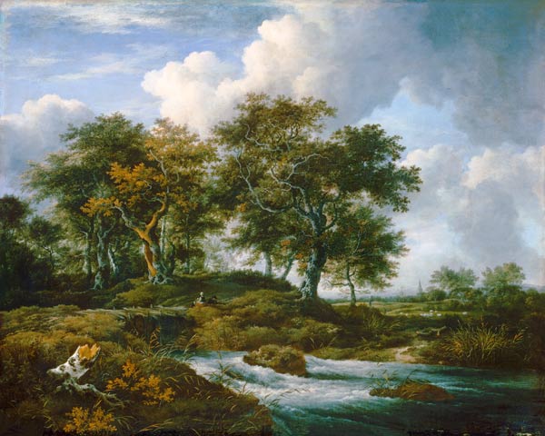 Oaks at a pouring brook. od Jacob Isaacksz van Ruisdael