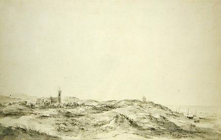 The Dunes at Wijk aan Zee od Jacob Isaacksz van Ruisdael