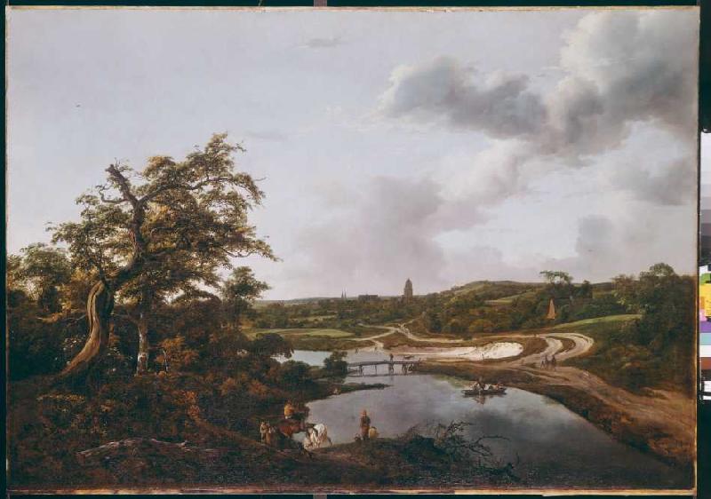 River shore od Jacob Isaacksz van Ruisdael