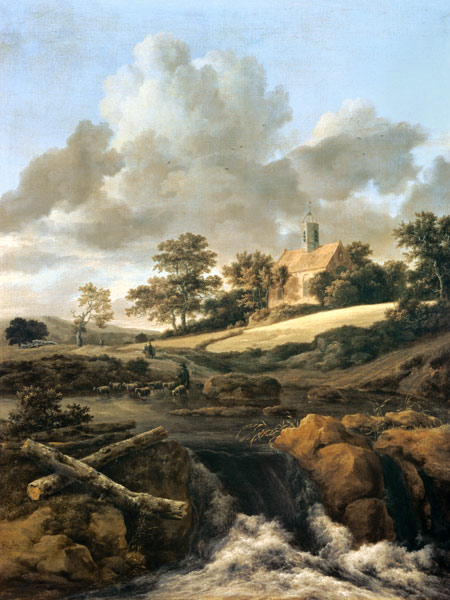 Landscape with a stream od Jacob Isaacksz van Ruisdael