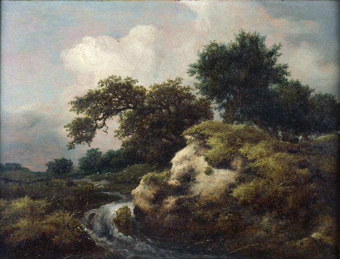 Landscape with Dune and Small Waterfall od Jacob Isaacksz van Ruisdael