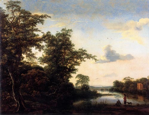 Landscape at morning atmosphere od Jacob Isaacksz van Ruisdael