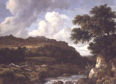 Mountainous Landscape with a Torrent od Jacob Isaacksz van Ruisdael