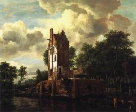 The ruin of the Huis food lost at the Amstel near Amsterdam