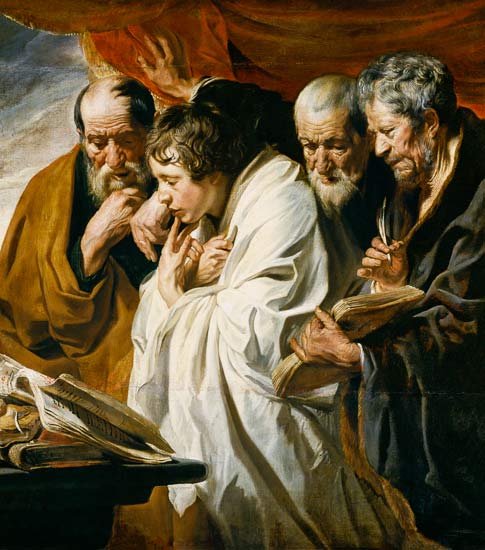 The four evangelists od Jacob Jordaens