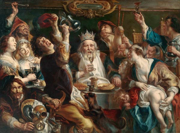 The King Drinks od Jacob Jordaens