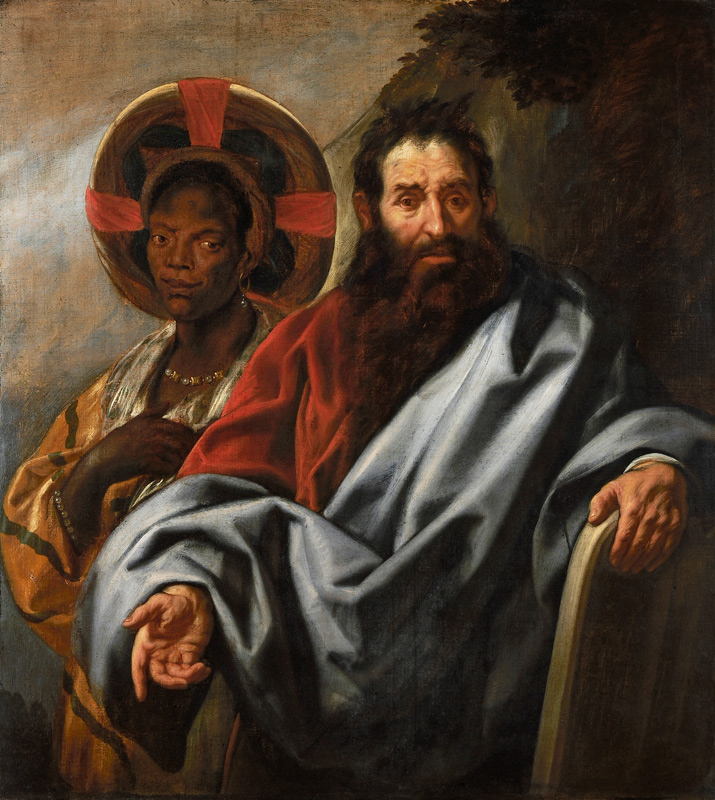 Moses and his Ethiopian wife Zipporah od Jacob Jordaens