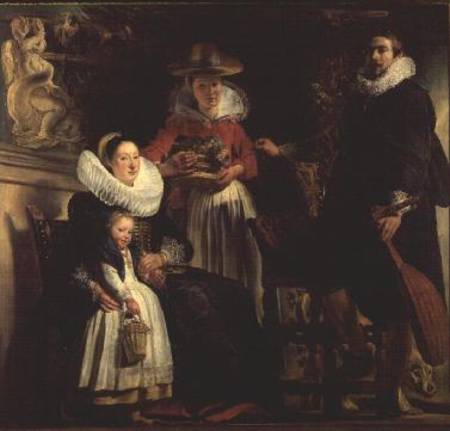 The Artist and His Family in a Garden od Jacob Jordaens