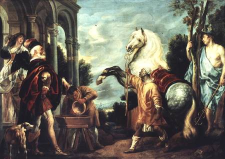 The Gaze of the Man Making the Horse Rear, from a poem by Plutarch od Jacob Jordaens