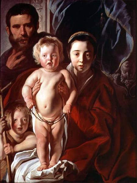 The Holy Family with St. John the Baptist od Jacob Jordaens