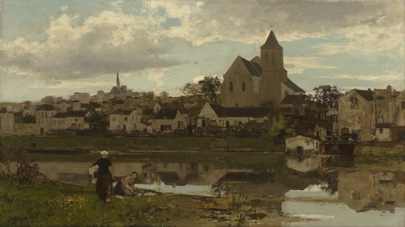View at Montigny-sur-Loing od Jacob Maris