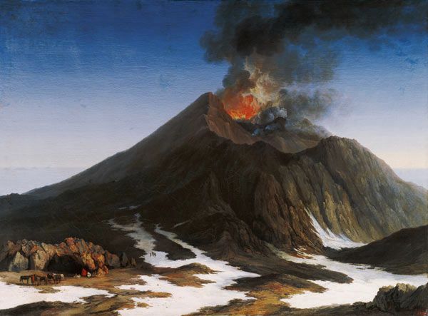 Eruption of Mount Etna od Jacob Philipp Hackert