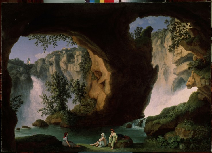 Neptune's grotto (Grotta di Nettuno) od Jacob Philipp Hackert