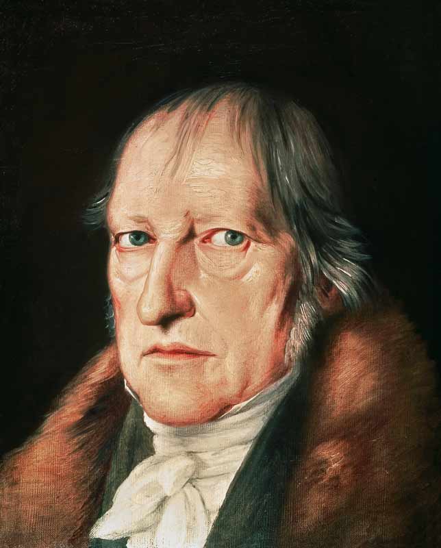 Portrait of Georg Wilhelm Friedrich Hegel (1770-1831) od Jacob Schlesinger