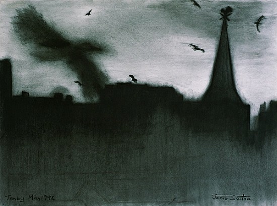Tenby, 1994 (charcoal on paper)  od Jacob  Sutton