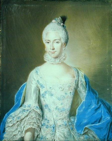 Portrait of Joanna Florentine Muhl od Jacob Wessel