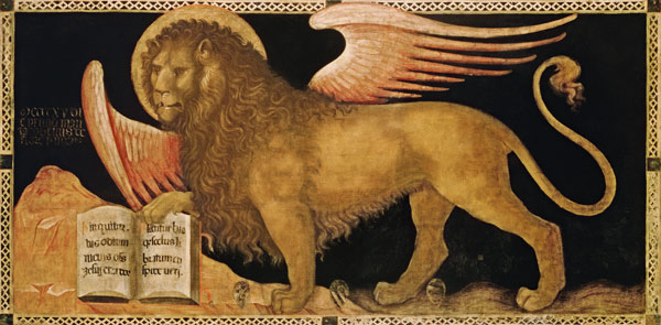 Fiore, Jacobello del died 1439. - ''The Lion of St.Mark''. - (The symbol of Mark the Evangelist and od Jacobello del Fiore