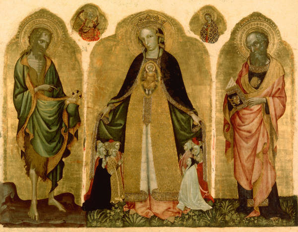 Fiore, Jacobello del (died 1439). - ''The Madonna of the Protecting Cloak and Saints''. - Painting. od Jacobello del Fiore