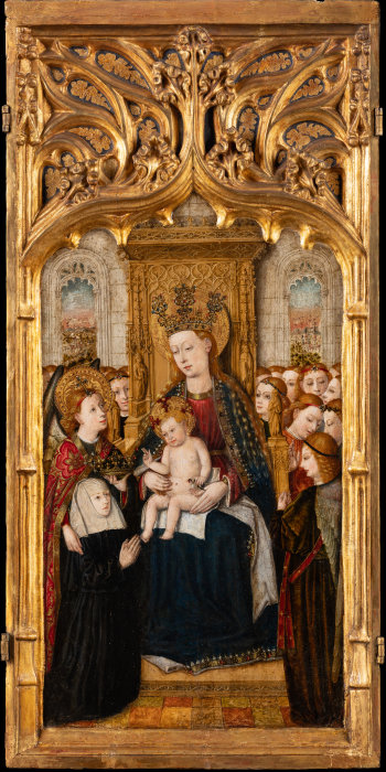 Madonna with Child, Angels and founder od Jacomart Baco
