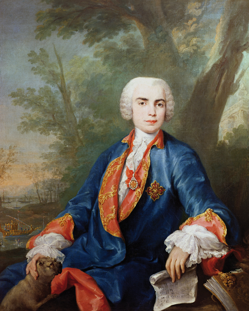 Portrait of Carlo Broschi od Jacopo Amigoni