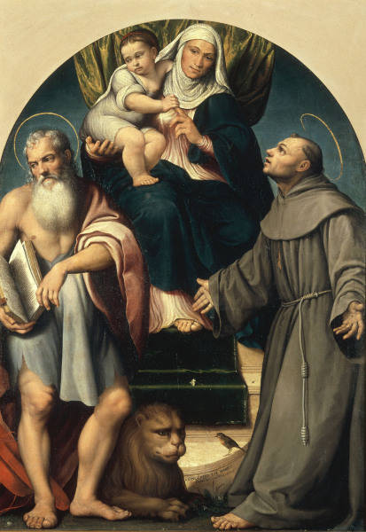 Jacopo Bassano / St. Anna & Saints od Jacopo Bassano