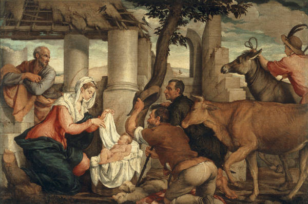 J.Bassano / Adoration of the Shepherds od Jacopo Bassano