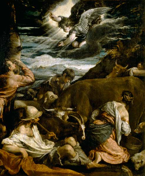 The Annunciation to the Shepherds od Jacopo Bassano